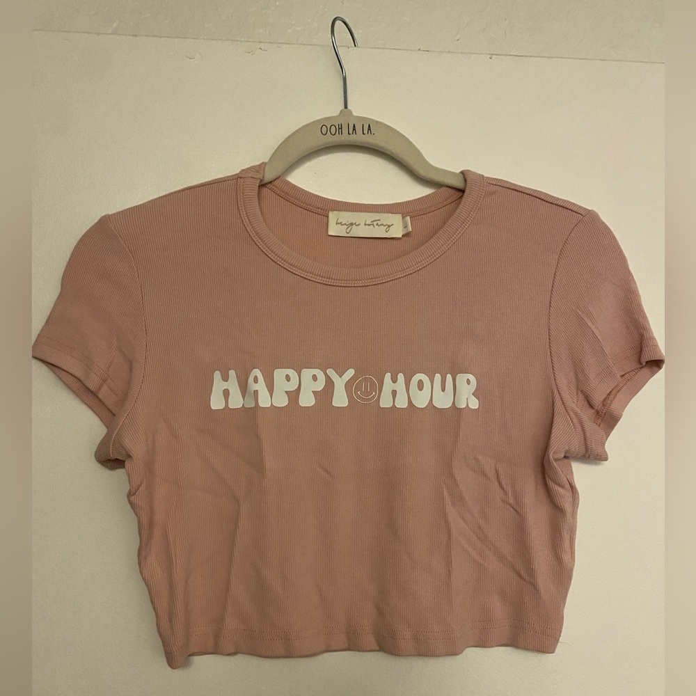 Happy Hour Cropped Tee